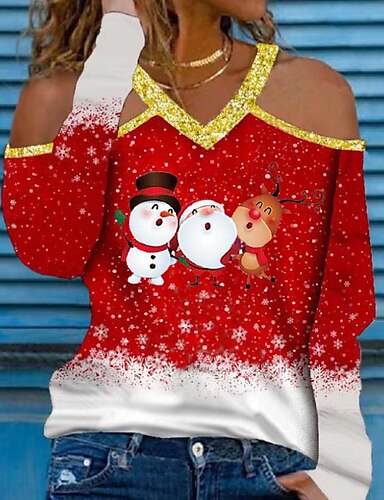Kids Girls Christmas Xmas Cap Sleeve Reindeer Santa Wall Snowflakes T Shirt Top