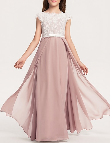 Jewel Neck, Junior Bridesmaid Dresses ...