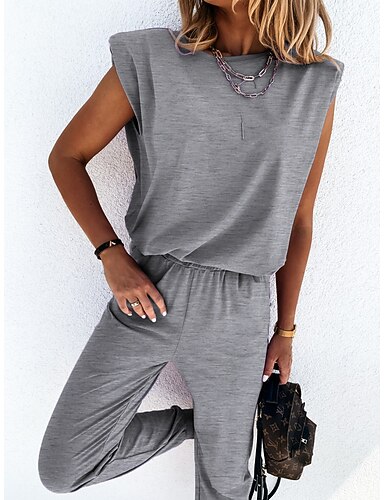 Women's Basic Plain Sport Casual Two 