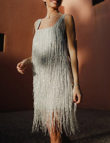 tassel cocktail dress