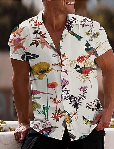 Chemise homme Columbia River Lodge imprimé chasse faisan oiseau chien