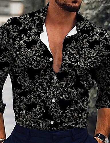 VALENTINO - Chemise à motif graphique noire et blanc Coton ref.493216 - Joli Closet