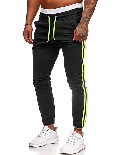 Pantalon Jogging Homme Coton Élégant – Respirant, Taille Élastique, Poches Latérales, Yoga Fitness Quotidien