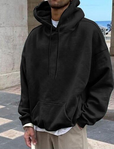 Herren Hoodie Kariert - Kapuzenpullover Regular Fit Für Herbst & Winter