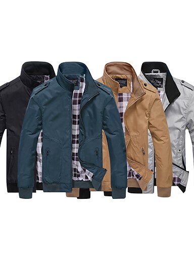 Men's Lightweight Jacket Summer Jacket Casual Jacket Going out Casual ...