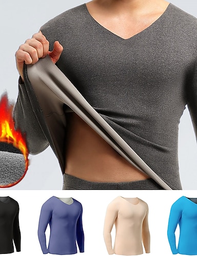 Sous v??tement thermique V??tements de nuit Int?�rieur Homme Polyester Confort Chaud basique Mode 