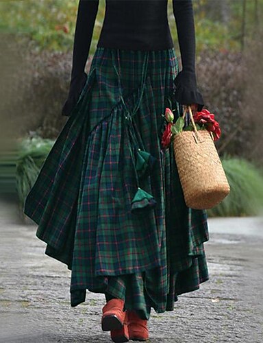 maxi polyester skirts