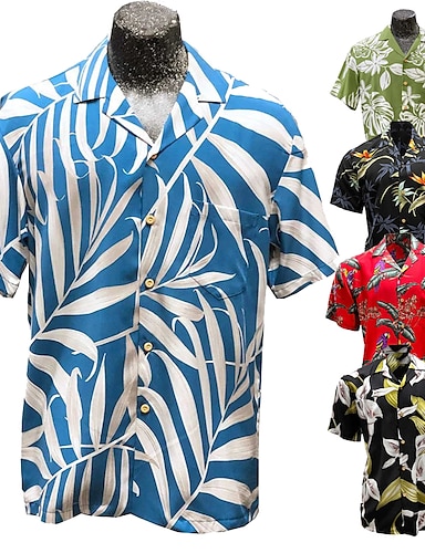 Men's Shirt Summer Hawaiian Shirt Summer Shirt Aloha Shirt Floral ...