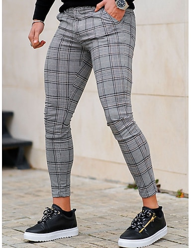 Chino plaid pants deals