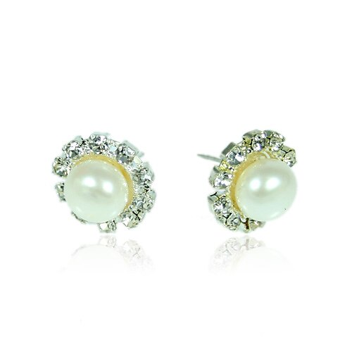 Women's White Pearl Earrings Fashion Sterling Silver Earrings Jewelry For Daily