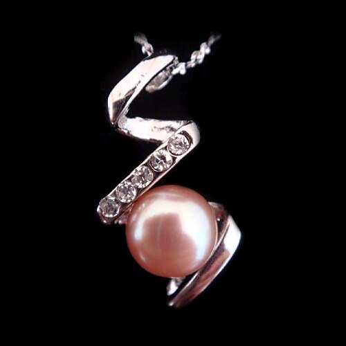Women's Pearl Round Silver Jewelry For Party Anniversary Birthday Gift Daily