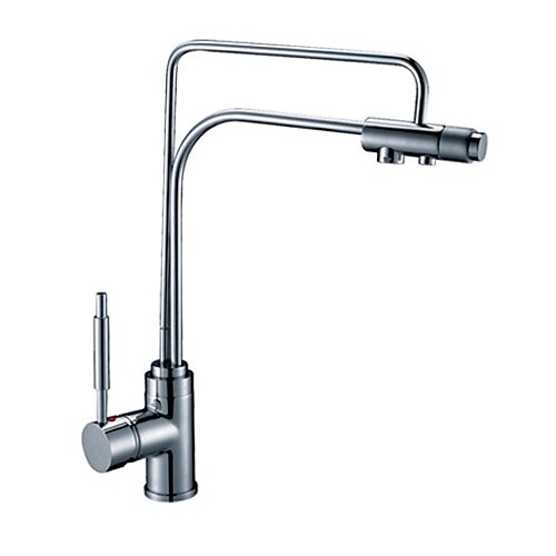 Centerset Single Handle One Hole with Chrome Kitchen faucet