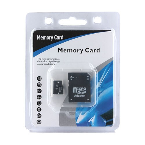 4gb micro sdhc tarjeta de memoria con adaptador SD (cmc003)