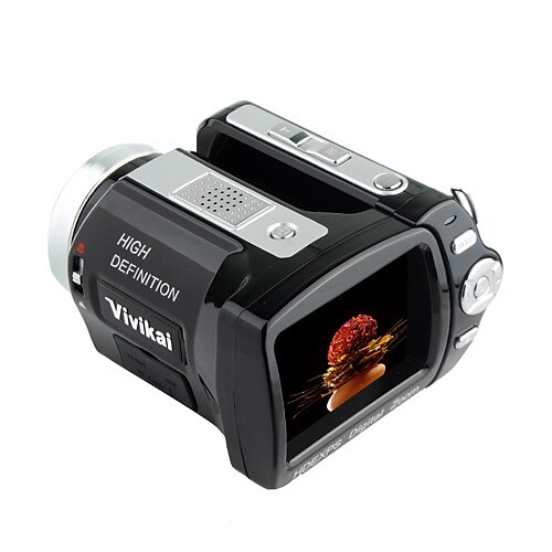 vivikai dv-558 12MP digitalt videokamera videokamera w / 2,4-tommers TFT LCD, 8x digital zoom (dce1041)