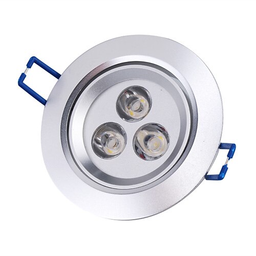 3 W Downlights Loftslys 3000 lm Nedfaldende retropasform 3 LED Perler Højeffekts-LED Varm hvid 85-265 V