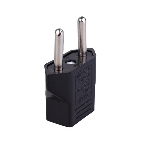 2 Pin Electricity Plug Converter (Europe to US Standard)