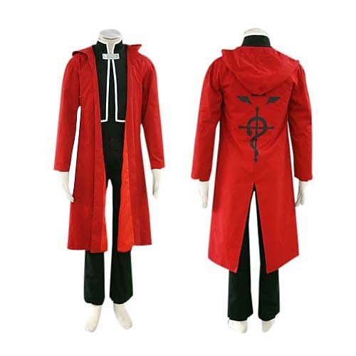

Inspired by Fullmetal Alchemist Edward Elric Anime Cosplay Costumes Japanese Cosplay Suits Long Sleeve Coat Vest Pants For Men's / Cloak / Cloak