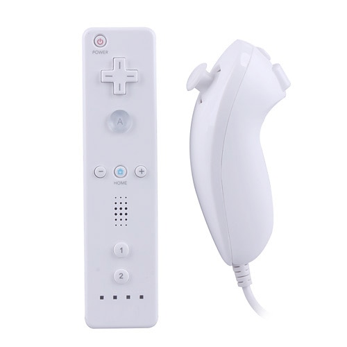 Trådløs Game Controller Til Wii U / Wii ,  Spillhåndtak Game Controller Metall / ABS 2 pcs enhet