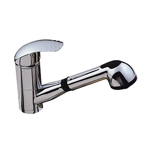 Kitchen faucet - One Hole Chrome Bar / ­Prep Deck Mounted Contemporary Kitchen Taps / Single Handle One Hole