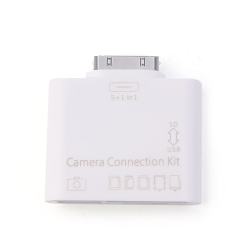 5-in-1 camera-aansluiting kit usb sd tf m2 mmc ms voor ipad