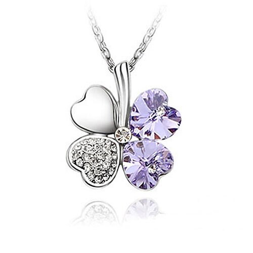 Butterfly Shape Crystal And High Quality Alloy With Platinum Plated Pendant