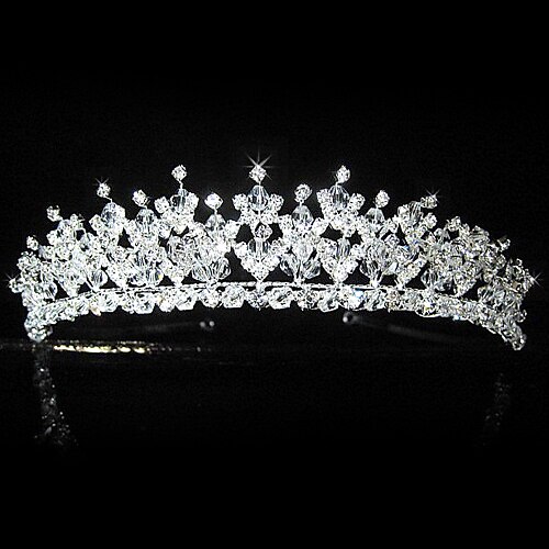 Beautiful Alloy With Rhinestones Bridal Tiara