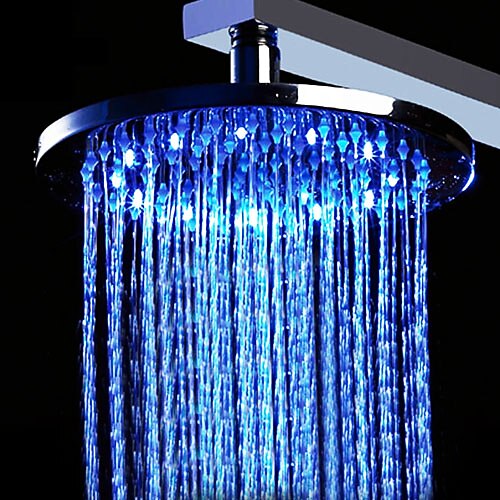 Kortárs Zuhany "eső"szórófej Csiszolt Funkció - LED / Zápor, Zuhanyfej