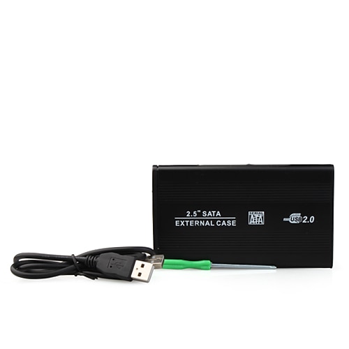 USB 2.0 de 2,5 polegadas disco rígido externo caso
