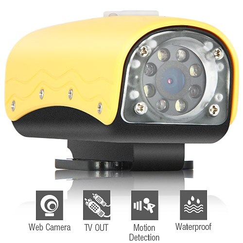 Bartle Frere - hd mini vanntett sport action kamera med bevegelsessensor + 120 graders vidvinkel