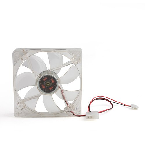 PC Case 120mm 4-LED Chassis Fan