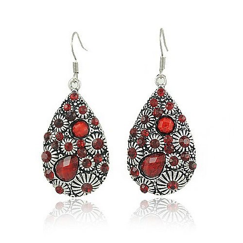 Red Drop Earring