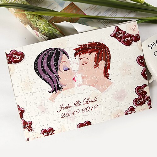 Personalized Jigsaw Puzzle - Kissing