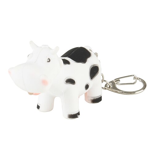 שרשרת מפתחות Cow LED אופנתי מואר זורח Fashion Ring תכשיטים עבור מתנה