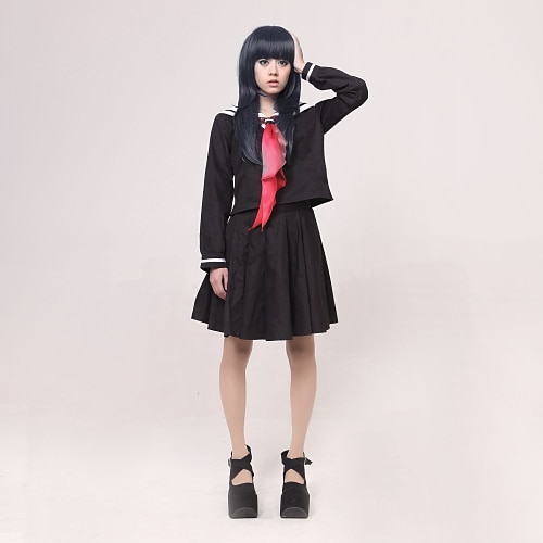 Inspired by Hell Girl Ai Enma Anime Cosplay Costumes Japanese Cosplay Suits School Uniforms Patchwork Long Sleeve Cravat Top Skirt For Women's