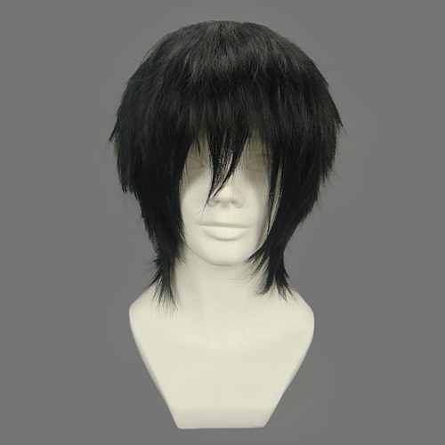 One Piece Monkey D. Luffy Cosplay Wigs Men‘s 12 inch Heat Resistant Fiber Anime Wig Halloween Wig