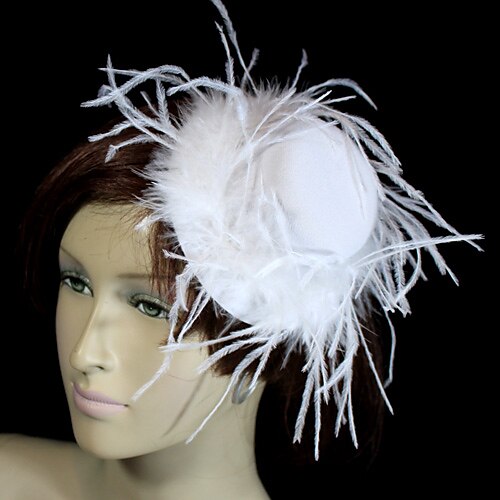 Crystal / Feather / Fabric Tiaras / Hats with 1 Wedding / Special Occasion / Party / Evening Headpiece