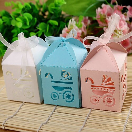 Baby Shower Party Favors & Gifts - Favor Boxes Card Paper Garden Theme