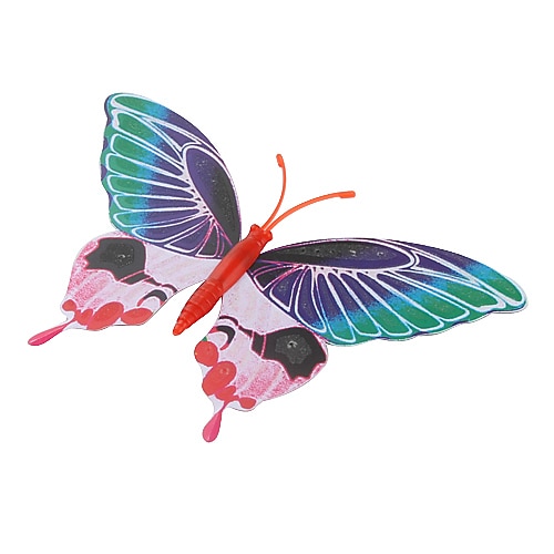 fluoresoiva perhosen muotoinen jääkaappimagneetti (random väri)