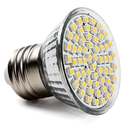 1pc 3.5 W LED-spotpærer 300-350 lm E26 / E27 60 LED perler SMD 2835 Varm hvit Kjølig hvit Naturlig hvit 220-240 V