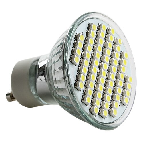 1db 3 W LED szpotlámpák 300lm GU10 60 LED gyöngyök SMD 2835 Meleg fehér Hideg fehér Természetes fehér 220-240 V