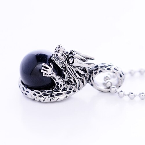 Stainless Steel Chinese Dragon Necklace