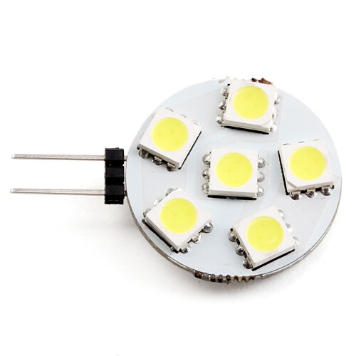 2 W Lâmpadas de Foco de LED 2700 lm G4 6 Contas LED SMD 5050 Branco Natural 12 V / #