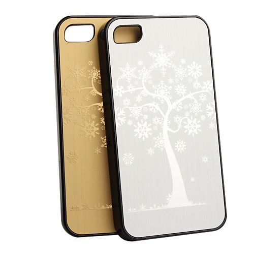 új ezüst fa védő Vissza tok LCD fólia iPhone 4 4s