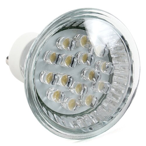 1W GU10 LED-spotlys MR16 15 DIP LED 75 lm Varm hvid Vekselstrøm 220-240 V