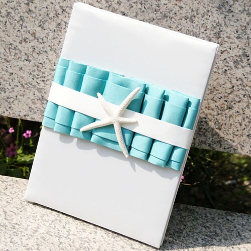 Guest Book Paper / Satin / Others Beach Theme / Classic Theme / HolidayWithWhite Bow / Flower Guest Book