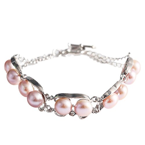 

femmes bracelet de perles d'argent