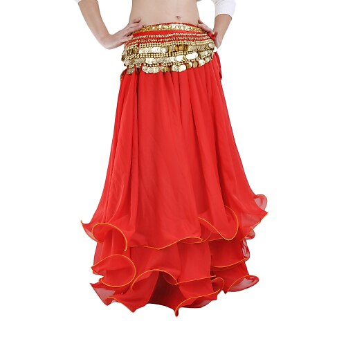 

Belly Dance Ruffles Women's Performance Dropped Chiffon