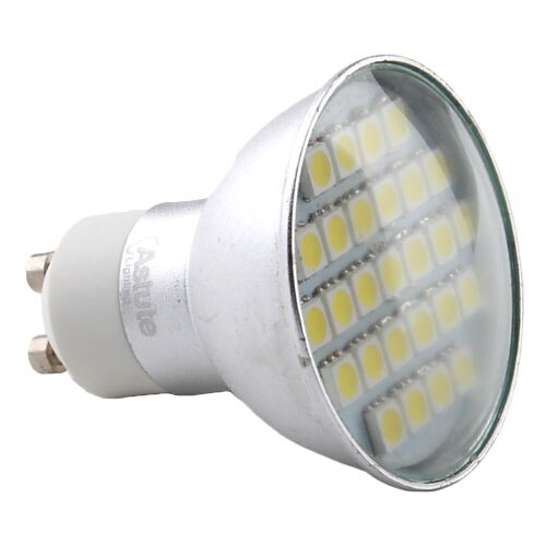 220lm GU10 LED-spotlys MR16 27 LED Perler SMD 5050 Varm hvid 220-240V