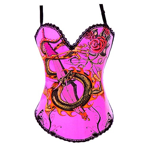 Cotton/Polyester With Lace/Flower Adjustable Straps Back Busk Closure Corsets Shapewear(More Colors) Sexy Lingerie Shaper