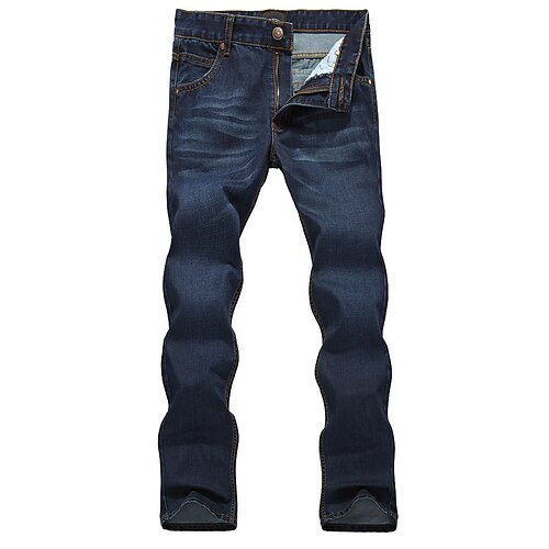 Casual Jeans Pants - Solid Colored Screen Color